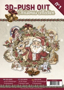 3D-Push out boek 01 / 3DPO10001 Christmas collection