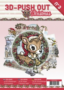 3D-Push out boek 03 / 3DPO10003 Kerstcollectie