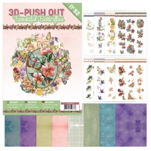 3D-Push put boek 52 / 3DPO10052 Beautiful Butterfly