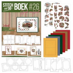 STDOBB026 Stitch and Do boek 26: Kerst/Santa/Trein