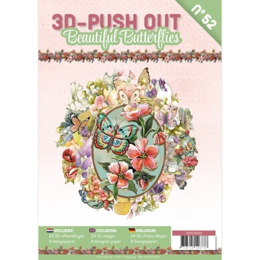 3D-Push put boek 52 / 3DPO10052 Beautiful Butterfly