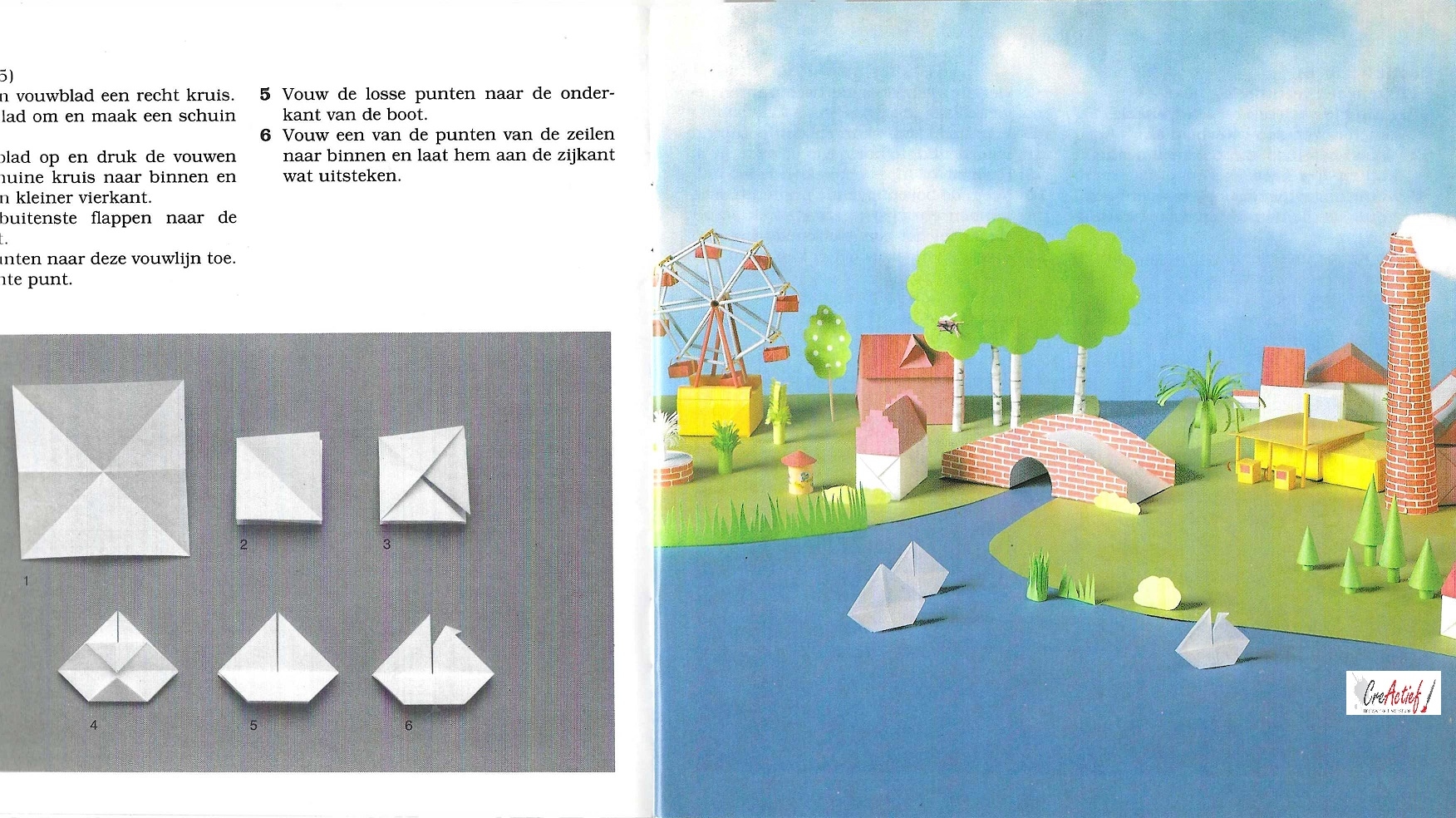 Cantecleer Hobbywijzer extra; Papieren stad, vouwblaadjes 1