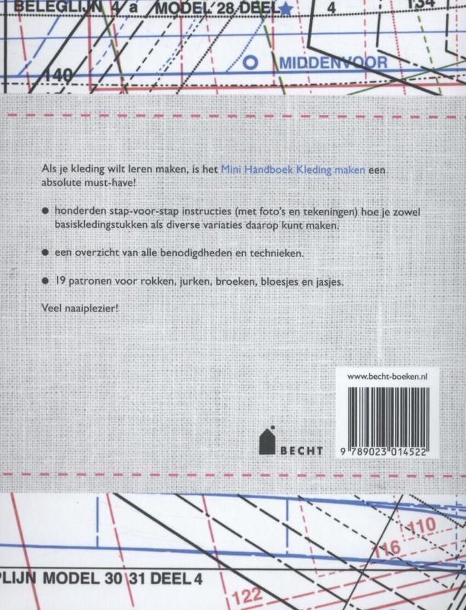 Mini Handboek Kleding maken, Alisson Smith uitg. Becht
