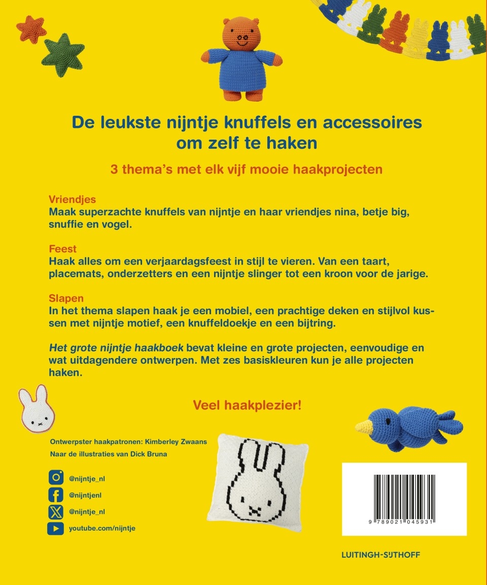 NIEUW Het Grote Nijntje Haakboek, Dick Bruna & Kimberley Zwaans