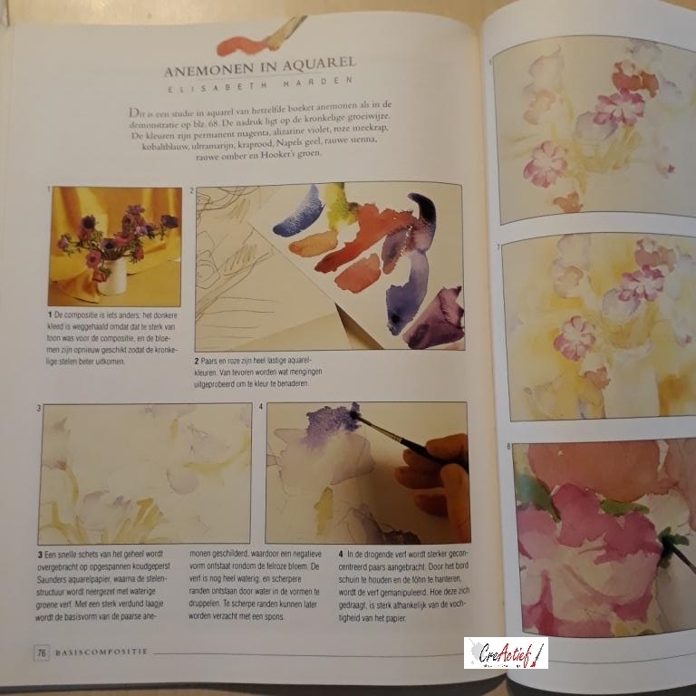 xBloemen schilderen, Elisabeth Harden (tweedehands)