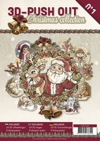 3D-Push out boek 01 / 3DPO10001 Christmas collection